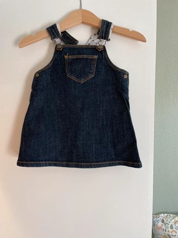 Robe salopette en jeans Petit Bateau