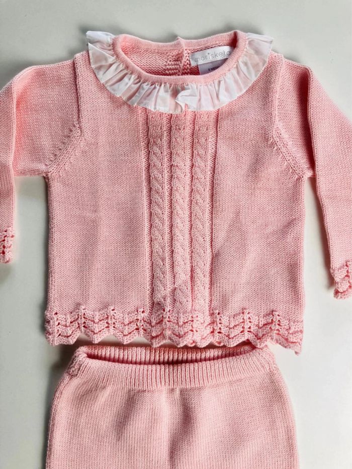 Ensemble fille 2 pièces 6 mois morisketa 100 % coton - photo numéro 3