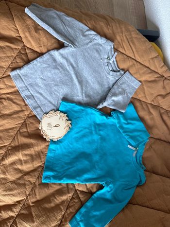 2 tee-shirts manche longue 9 mois