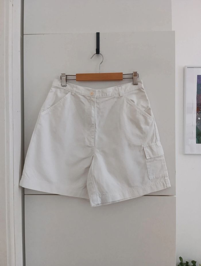 Short vintage en coton blanc dorotennis taille - photo numéro 2