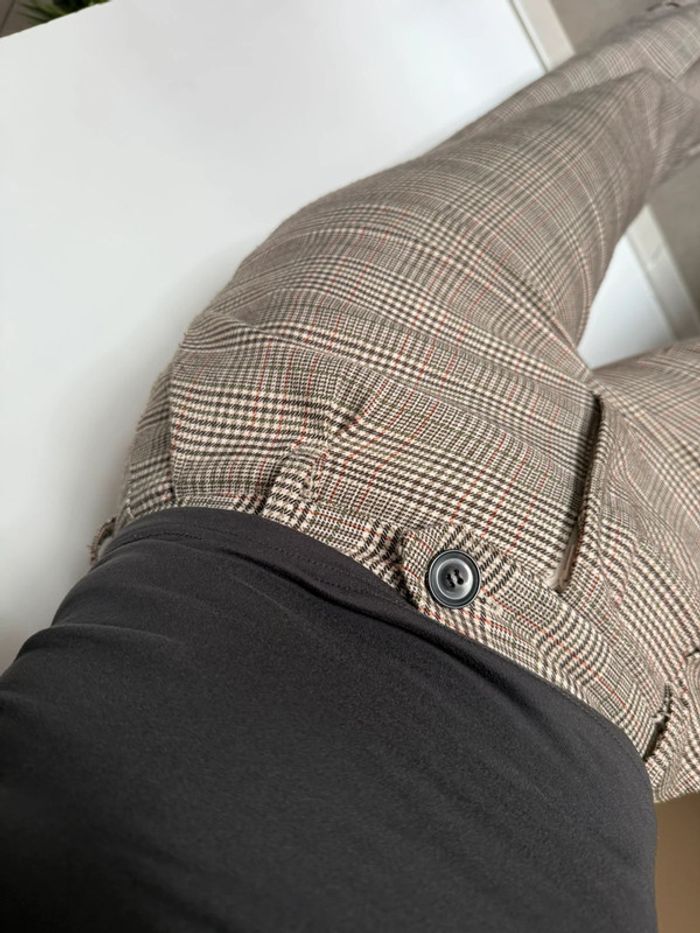 Pantalon droit à carreaux - photo numéro 9