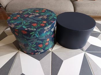 Lot de 2 boîtes de rangement rondes Hema
