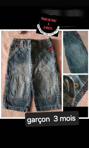 Jeans 3 mois Bébé garçon délavé