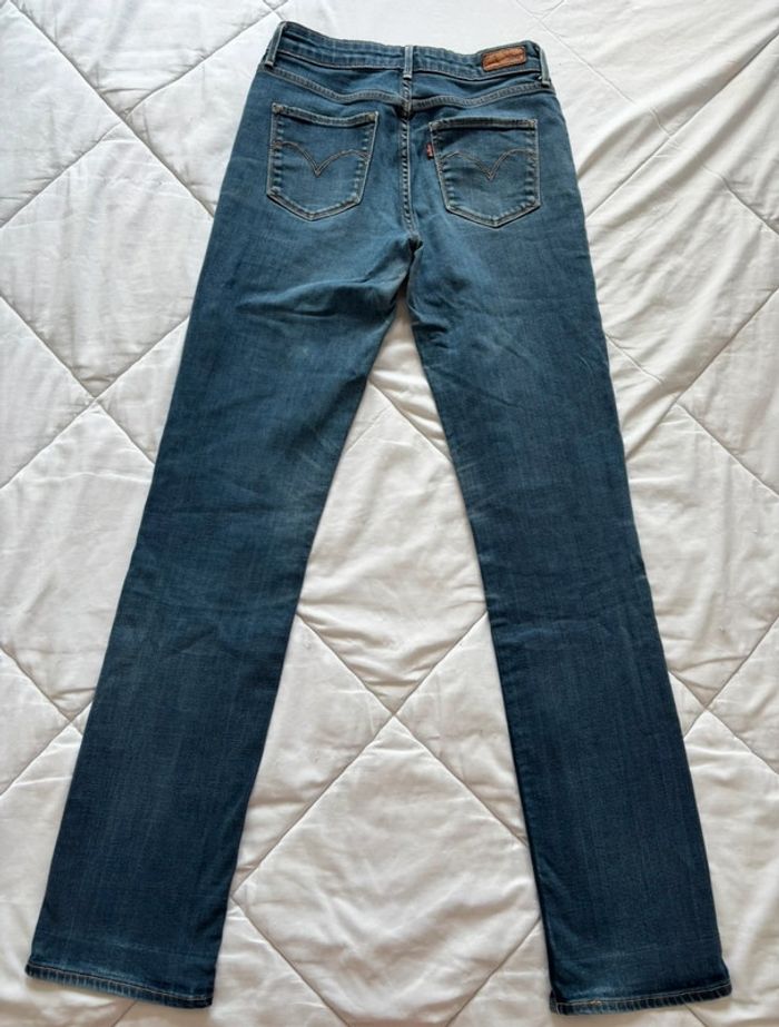Jean levi’s bleu mi taille haute coupe slim straight droit demi curve taille S/36 L34 femme - photo numéro 14