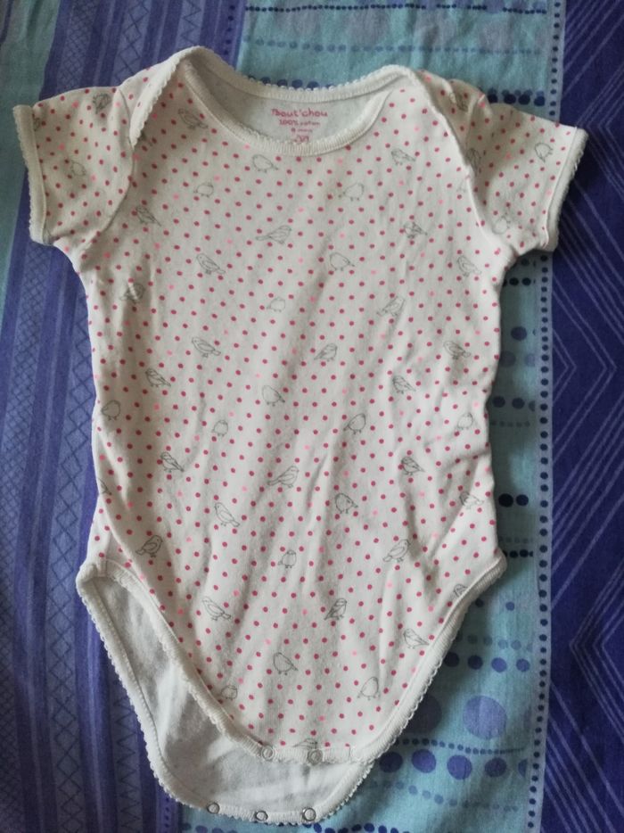 Lot de 2 bodies fille 9 mois BOUT'CHOU - photo numéro 3