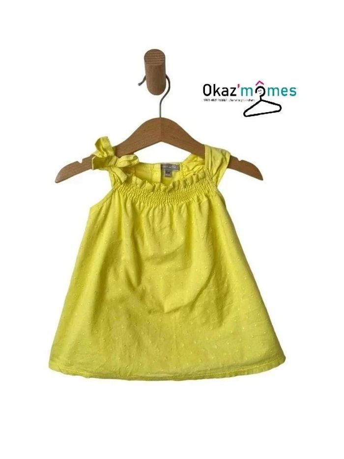 Ensemble d’été robe jaune + legging - Grain de blé 6 mois (68cm) - photo numéro 2