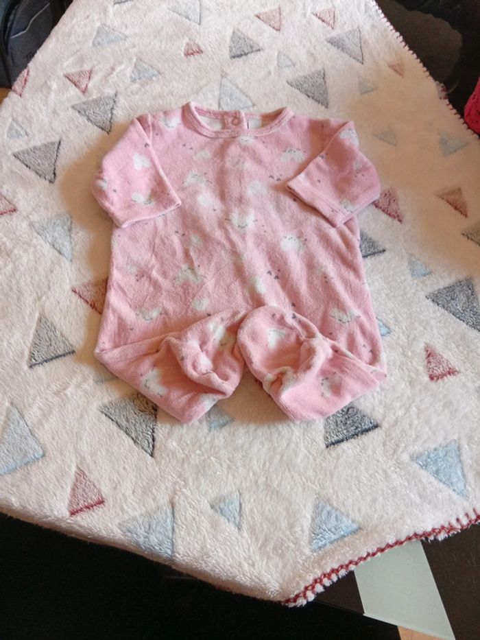Pyjama rose coeur blanc - photo numéro 2