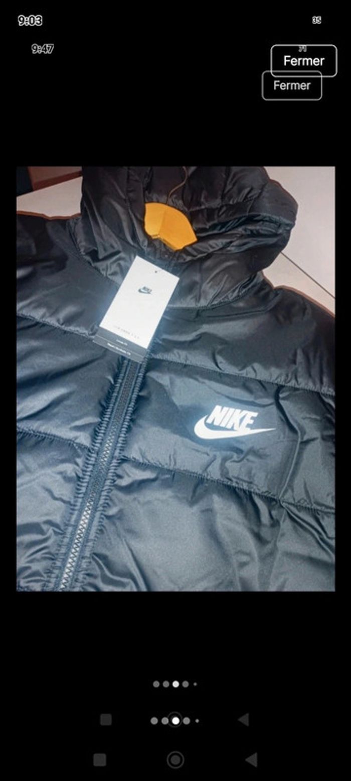 Doudoune longue Nike taille M - photo numéro 2
