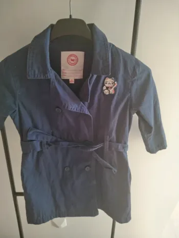 Trench bleu marine 4 ans