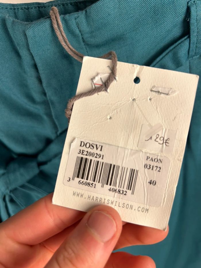 Pantalon taille haute Bleu Harriswilson 40 neuf - photo numéro 3