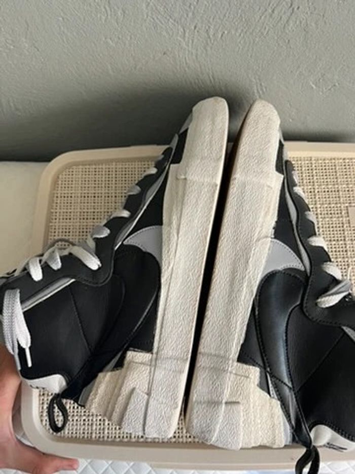 Nike Blazer Mid Sacai Noir/Gris - photo numéro 4