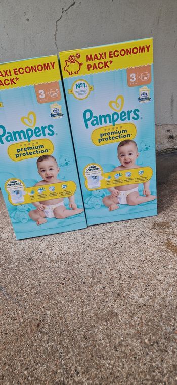 40 euro les 2 maxieconomy pack pampers premium protection taille 3