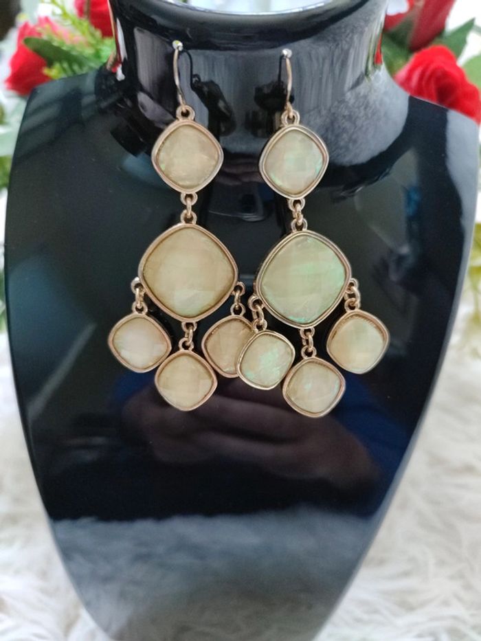 Boucles d'oreilles pendantes - photo numéro 2
