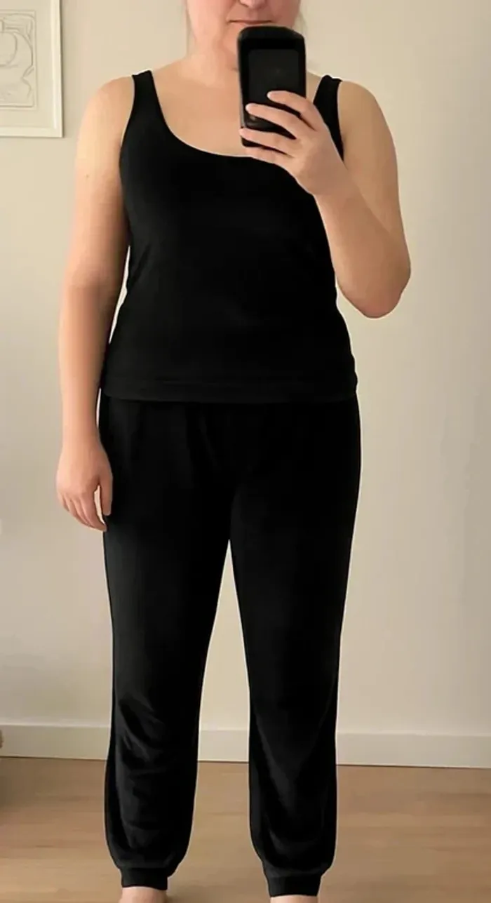 Bas de pyjama effet velour - Taille 36