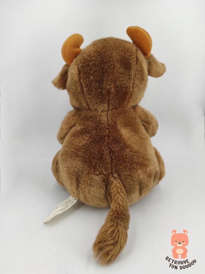 Peluche Vache brune Auchan - photo numéro 2