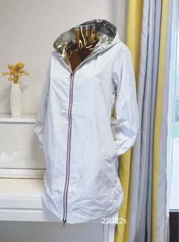 Veste longue mi saison blanche doré taille s 🌸