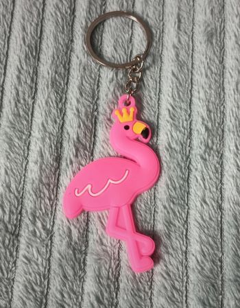 Porte-clés flamant rose