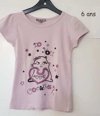T-shirt mc do you love cookies? 6 ans