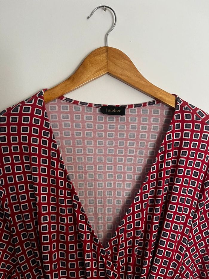 Robe rouge ceinture - photo numéro 2