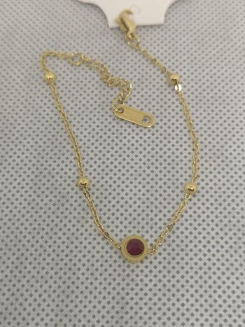 Bracelet boule pierre de naissance (Juillet)