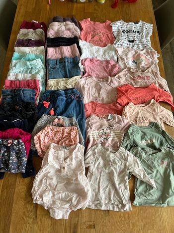 Lot vêtements filles 3 et 6 mois