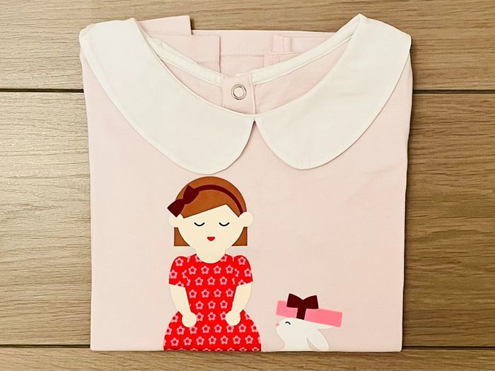 Jupe culotte en coton organique avec taille ajustable et T-shirt à col Claudine Jacadi T-4 ans - photo numéro 6