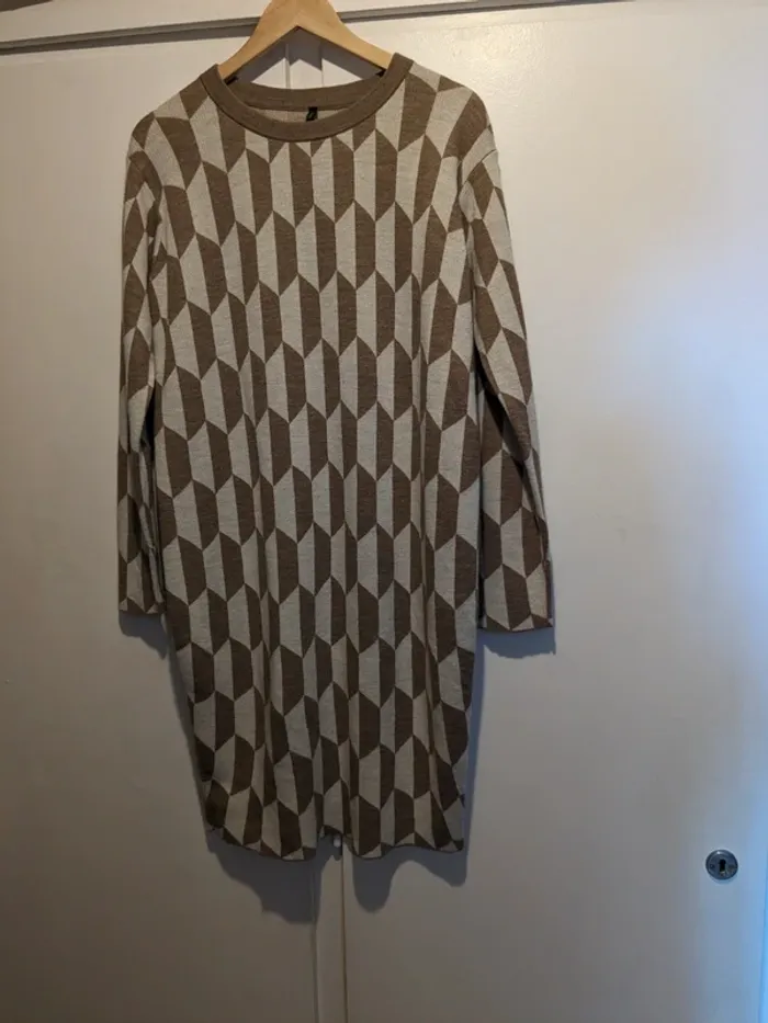 Robe Stile Benetton - crème/beige graphique