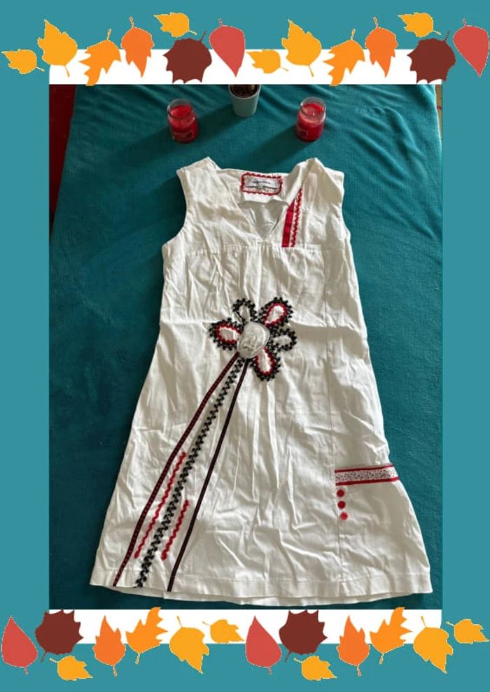 Robe hippocampe blanche taille 38