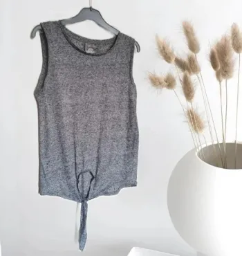 débardeur gris moucheté XS