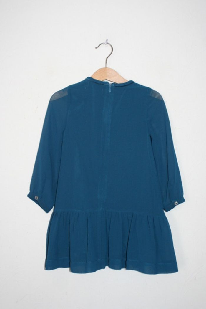 Robe bleue avec voilage ZY taille 3/4 ans - photo numéro 5