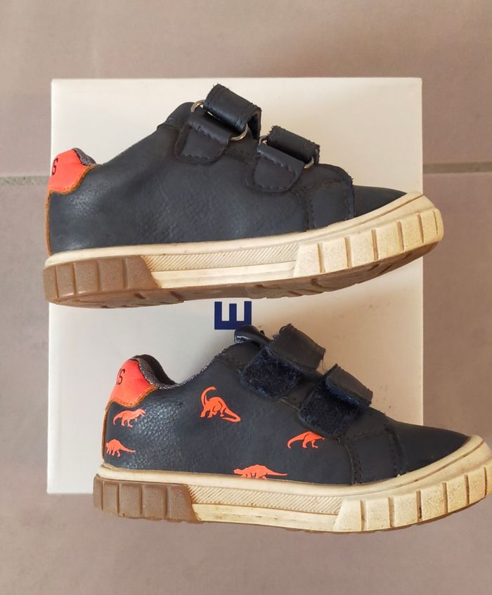 Baskets garçon bleu dino - photo numéro 2