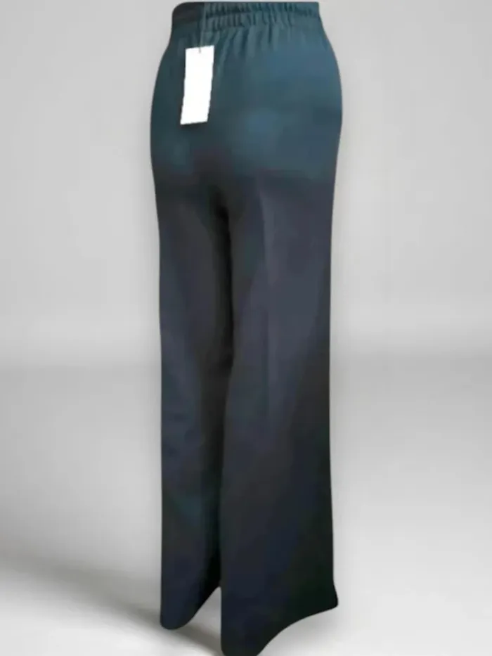 Pantalon  BELAIR chic et décontracté coupe droite jambe large flare ,taille ajustable - photo numéro 4