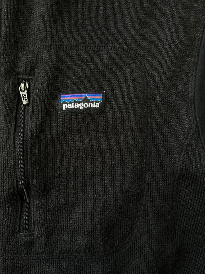 Veste polaire Patagonia sans manche Full Zip logo brodé - Noire - Taille M - photo numéro 3