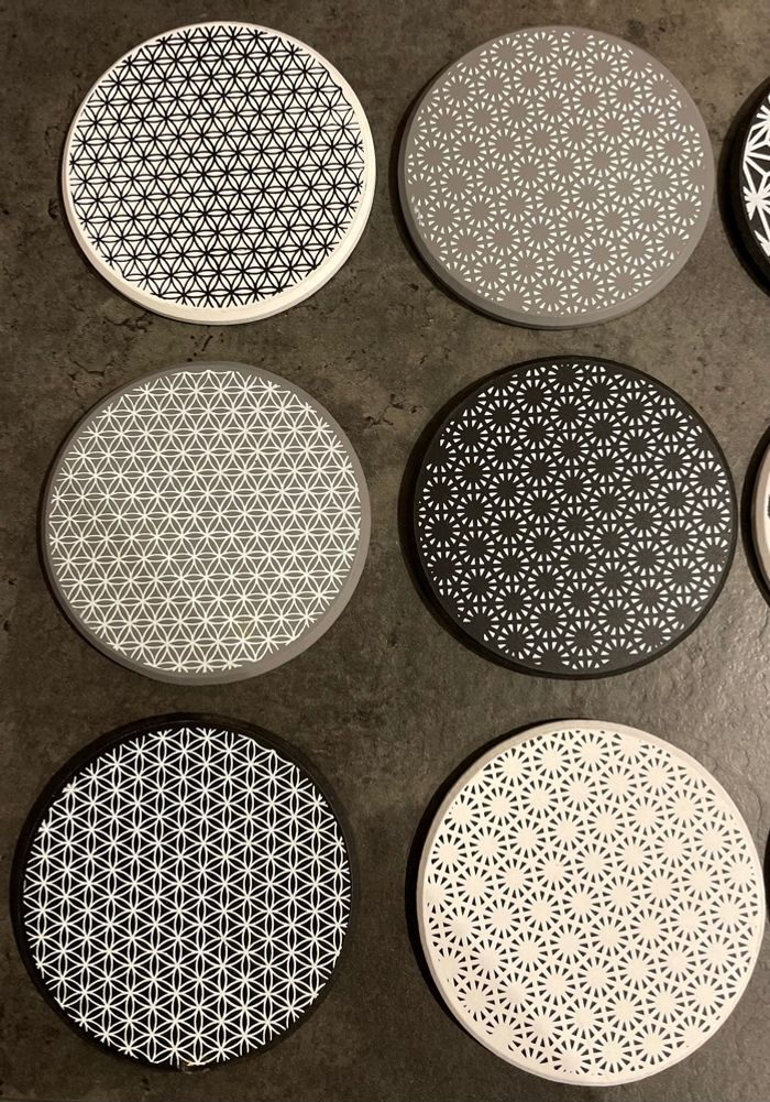 Lot 12 dessous de verre - photo numéro 3