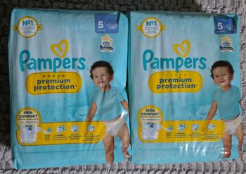 Couches Pampers premium protection taille 5x2