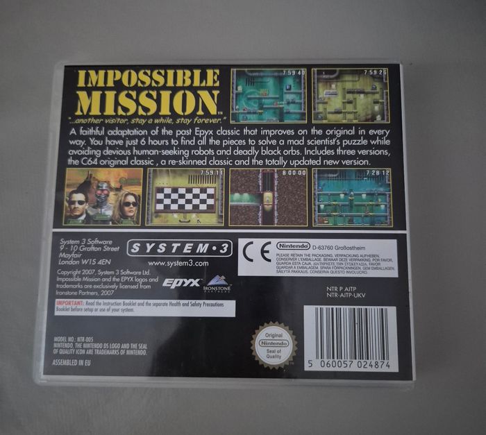 Impossible mission Nintendo DS complet en boite Dsi 2DS 3DS - photo numéro 2