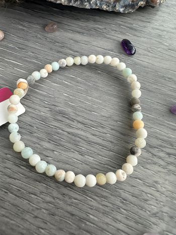 Bracelet perles en amazonite d’Afrique du Sud - Pierre naturelle - Grosses perles