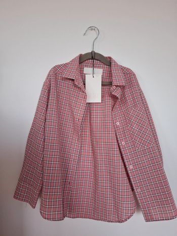 👕 Chemise à carreaux rose Zara Kids – Neuve avec étiquette ! 💗