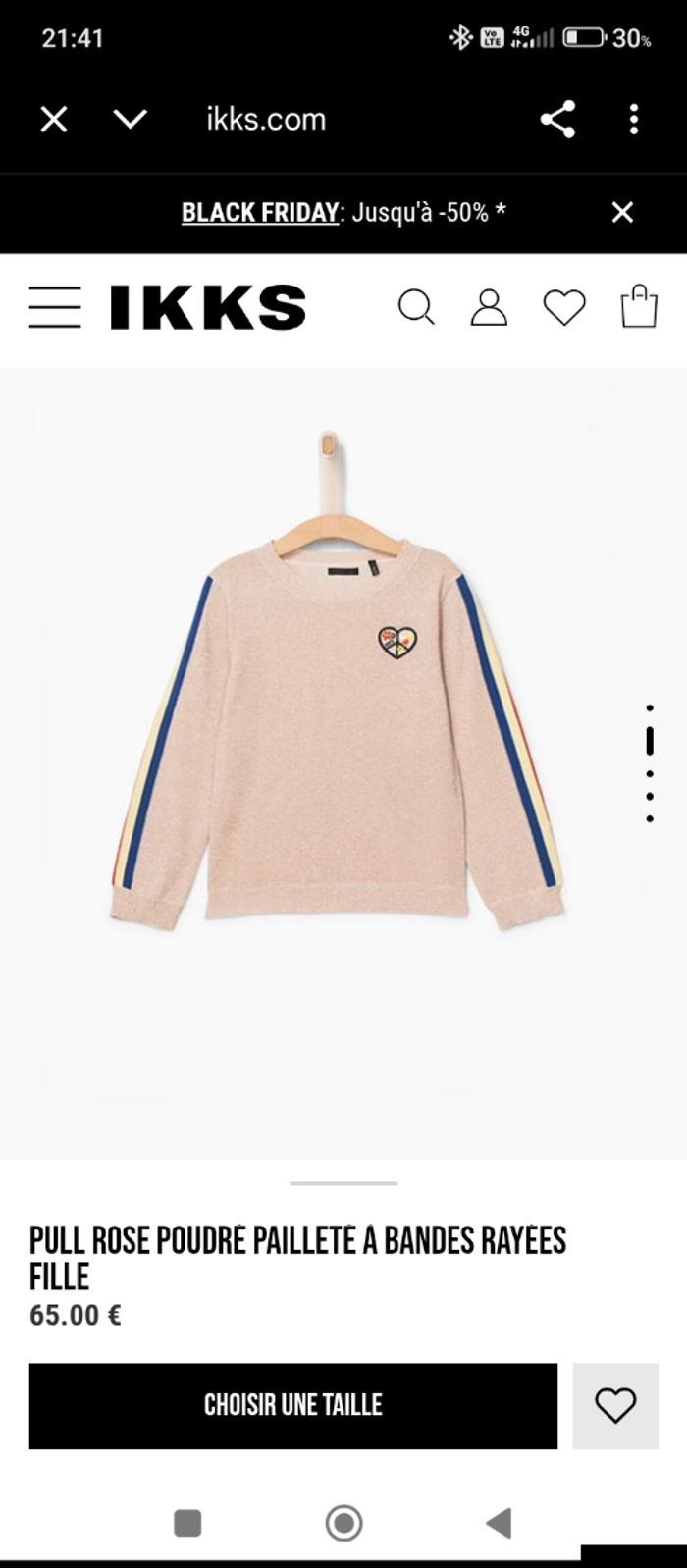 Pull IKKS 10 ans - photo numéro 2