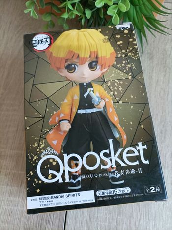 Figurine Zenitsu Agatsuma Demon Slayer Kimetsu no yaiba banpresto qposket Bandai