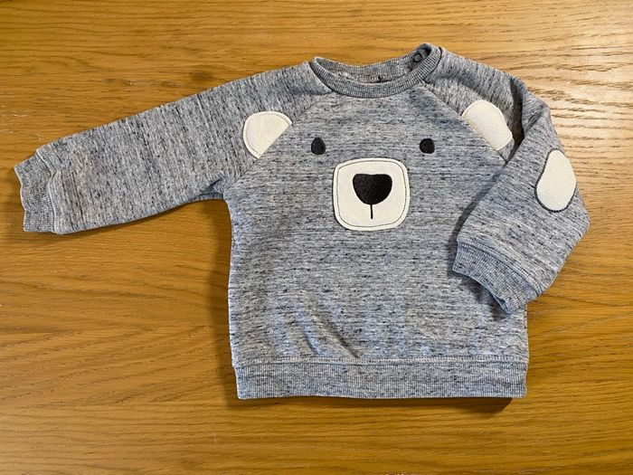 Sweat Ourson polaire gris Taille 2 ans - photo numéro 3