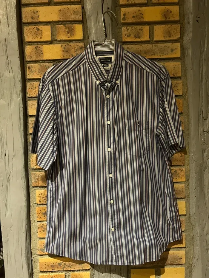 Chemise à rayures manches courtes homme, Eden Park taille L