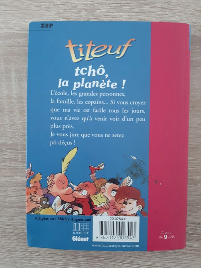 Livre jeunesse Titeuf tome 7 - Tchô, la planète ! - Bibliothèque Rose - photo numéro 2
