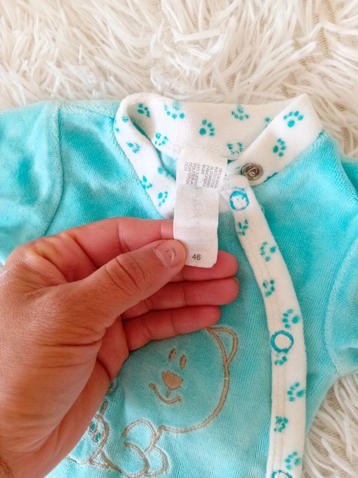 Pyjama velours naissance - photo numéro 2