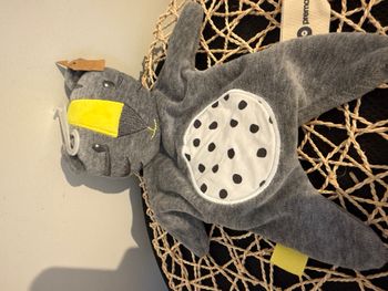 Prémaman  Doudou tigre à détails brodés