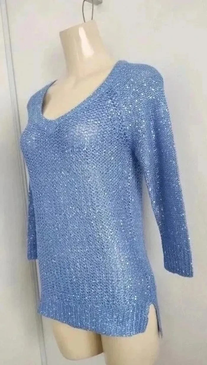 Blouse à paillettes - F&F - taille 34 - photo numéro 2