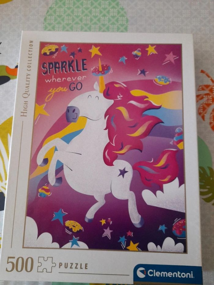 Puzzle licorne 500 pièces clementoni