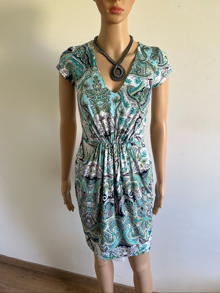 Robe imprimée à manches courtes Morgan taille 36 comme neuve