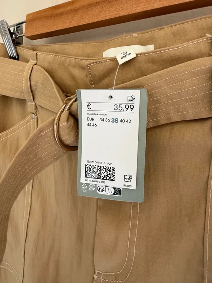 Pantalon beige H&M - photo numéro 4