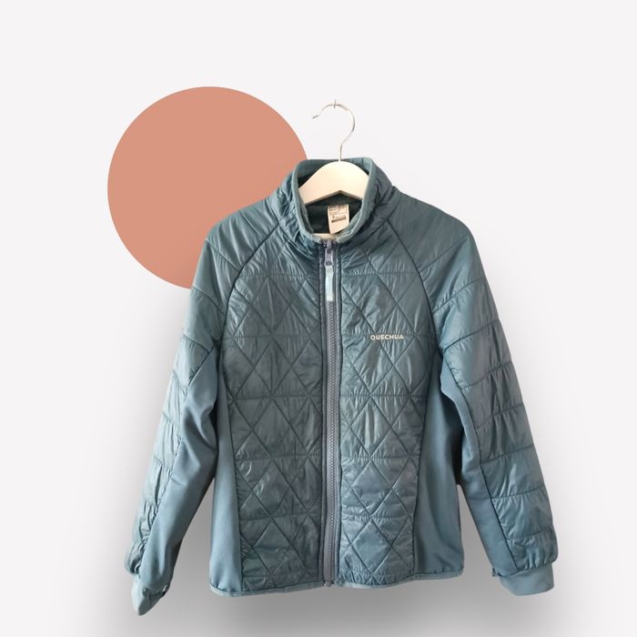 Veste Quechua enfant 8 ans | doudoune légère | bleu | chaude & confortable | randonnée / sport / école
